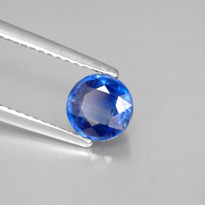 Cianite naturale blu da 1,22 ct, taglio rotondo, VS-SI