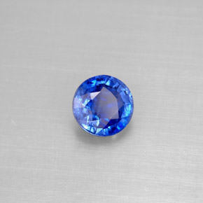 Cianite naturale blu da 1,13 ct, taglio rotondo, VS-SI