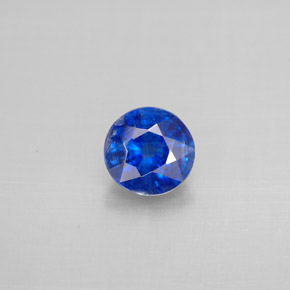 Cianite naturale blu da 0,99 ct, taglio rotondo, VS-SI