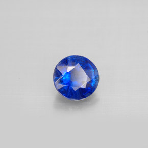 Cianite naturale blu da 0,99 ct, taglio rotondo, VS-SI