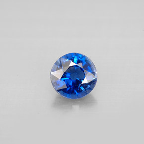 Cianite naturale blu da 0,89 ct, taglio rotondo, VS-SI