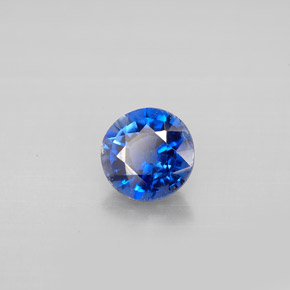 Cianite naturale blu da 0,89 ct, taglio rotondo, VS-SI