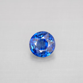 Cianite naturale blu da 1,03 ct, taglio rotondo, VS-SI