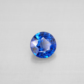 Cianite naturale blu da 1,03 ct, taglio rotondo, VS-SI