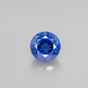 Cianite naturale blu da 1,30 ct, taglio rotondo, VS-SI