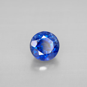 Cianite naturale blu da 1,30 ct, taglio rotondo, VS-SI