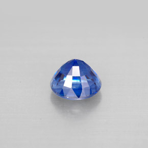 Cianite naturale blu da 1,30 ct, taglio rotondo, VS-SI