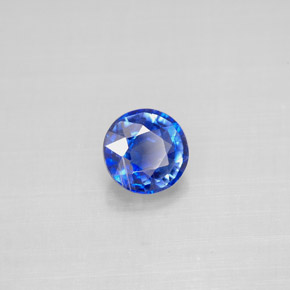 Cianite naturale blu da 1,00 ct, taglio rotondo, VS-SI