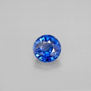 Cianite naturale blu da 1,02 ct, taglio rotondo, VS-SI