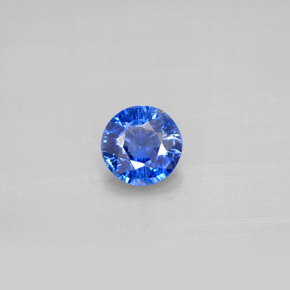 Cianite naturale blu da 0,92 ct, taglio rotondo, VS-SI