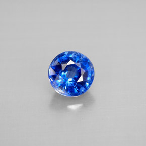 Cianite naturale blu da 1,20 ct, taglio rotondo, VS-SI