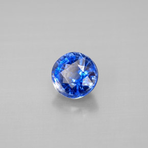 Cianite naturale blu da 1,20 ct, taglio rotondo, VS-SI