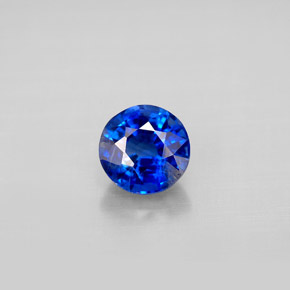Cianite naturale blu da 1,19 ct, taglio rotondo, VS-SI