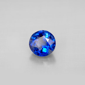 Cianite naturale blu da 1,19 ct, taglio rotondo, VS-SI
