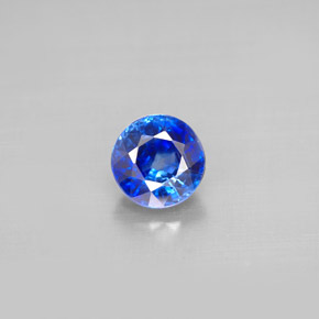 Cianite naturale blu da 1,12 ct, taglio rotondo, VS-SI