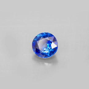 Cianite naturale blu da 1,12 ct, taglio rotondo, VS-SI