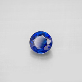 Cianite naturale blu da 1,09 ct, taglio rotondo, VS-SI
