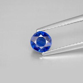Cianite naturale blu da 0,81 ct, taglio rotondo, VS-SI