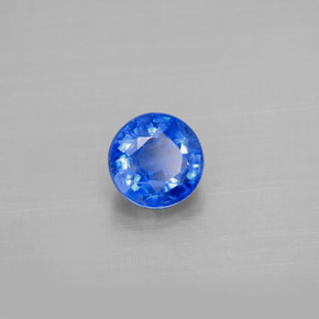 Cianite naturale blu da 1,29 ct, taglio rotondo, VS-SI