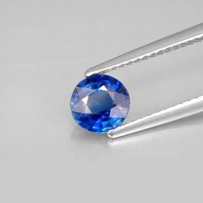 Cianite naturale blu da 0,93 ct, taglio rotondo, VS-SI