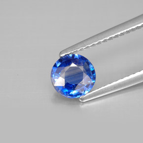 Cianite naturale blu da 0,78 ct, taglio rotondo, VS-SI