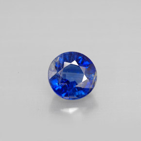 Cianite naturale blu da 1,21 ct, taglio rotondo, VS-SI