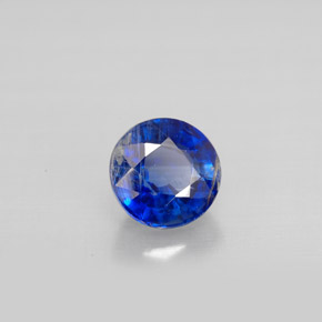 Cianite naturale blu da 1,21 ct, taglio rotondo, VS-SI