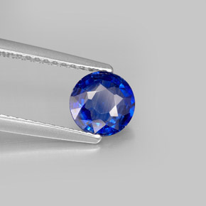 Cianite naturale blu da 0,97 ct, taglio rotondo, VS-SI