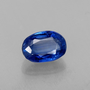 Cianite naturale blu da 0,78 ct, taglio ovale, VS-SI