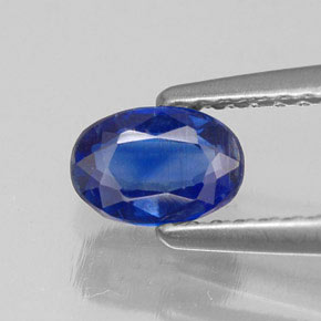 Cianite naturale blu da 0,72 ct, taglio ovale, VS-SI