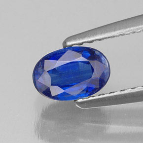 Cianite naturale blu da 0,78 ct, taglio ovale, VS-SI