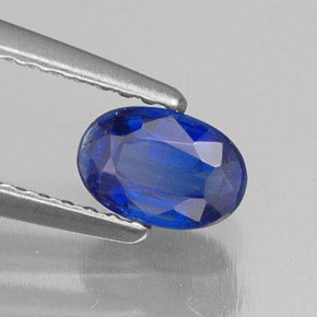 Cianite naturale blu da 0,78 ct, taglio ovale, VS-SI