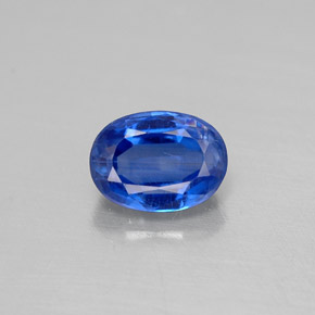 Cianite naturale blu da 0,64 ct, taglio ovale, VS-SI