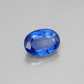 Cianite naturale blu da 0,64 ct, taglio ovale, VS-SI