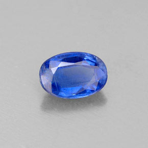 Cianite naturale blu da 0,64 ct, taglio ovale, VS-SI