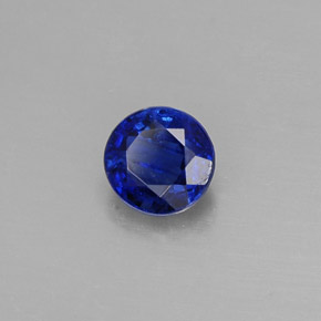Cianite Blu naturale da 0.68 ct, Taglio rotondo, VS-SI