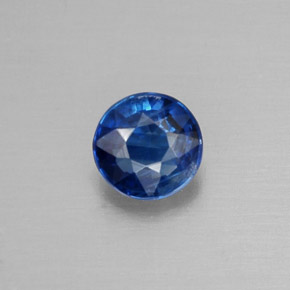 Cianite naturale blu da 0,46 ct, taglio rotondo, VS-SI