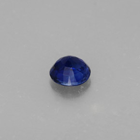 Cianite naturale blu da 0,45 ct, taglio rotondo, VS