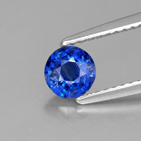 Cianite naturale blu da 0,67 ct, taglio rotondo, VS-SI
