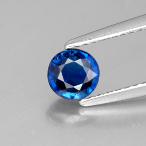 Cianite Blu naturale da 0.66 ct, Taglio rotondo, VS-SI