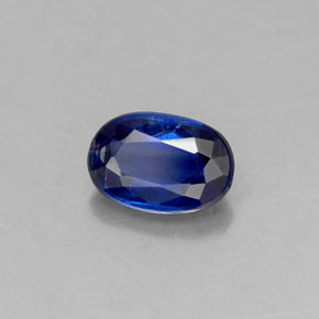 Cianite Blu scuro naturale da 0.65 ct, Taglio ovale, VS-SI