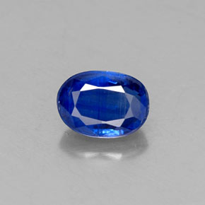 Cianite Blu scuro naturale da 0.74 ct, Taglio ovale, VS-SI