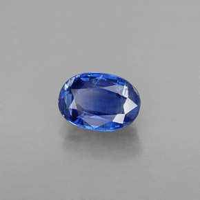 Cianite naturale blu da 0,72 ct, taglio ovale, VS-SI