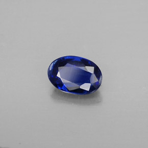 Cianite Blu scuro naturale da 0.61 ct, Taglio ovale, VS-SI