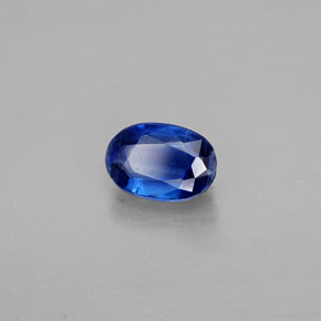 Cianite naturale blu da 0,80 ct, taglio ovale, VS-SI