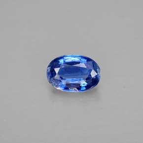 Cianite Blu scuro naturale da 0.63 ct, Taglio ovale, SI