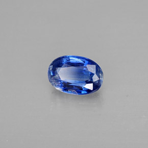 Cianite Blu scuro naturale da 0.63 ct, Taglio ovale, SI
