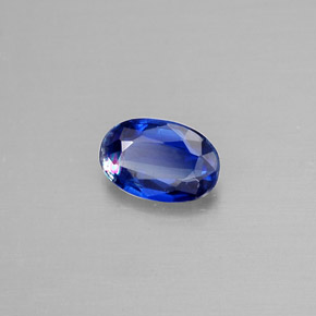 Cianite naturale blu da 0,58 ct, taglio ovale, VS-SI
