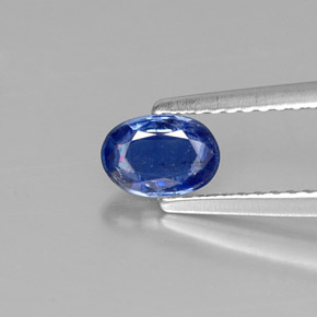 Cianite naturale blu da 0,61 ct, taglio ovale, SI
