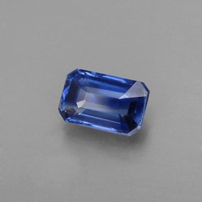 Cianite Blu naturale da 0.65 ct, Taglio smeraldo, VS